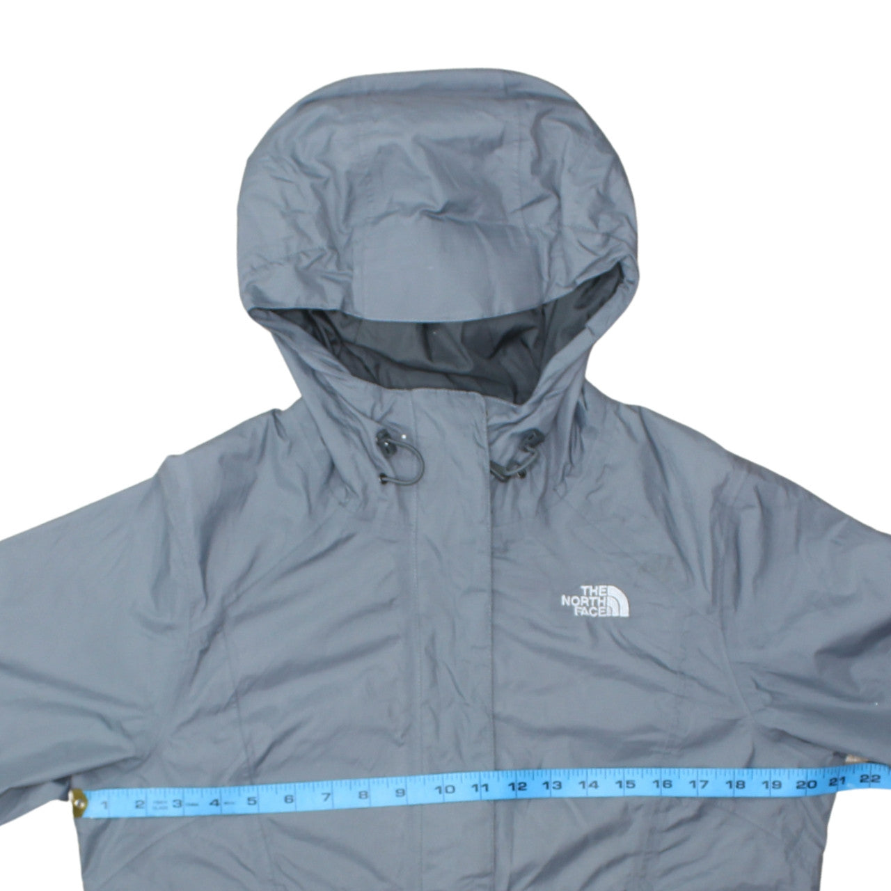 The North Face Women's Grey Hooded Waterproof Rain Jacket Size M