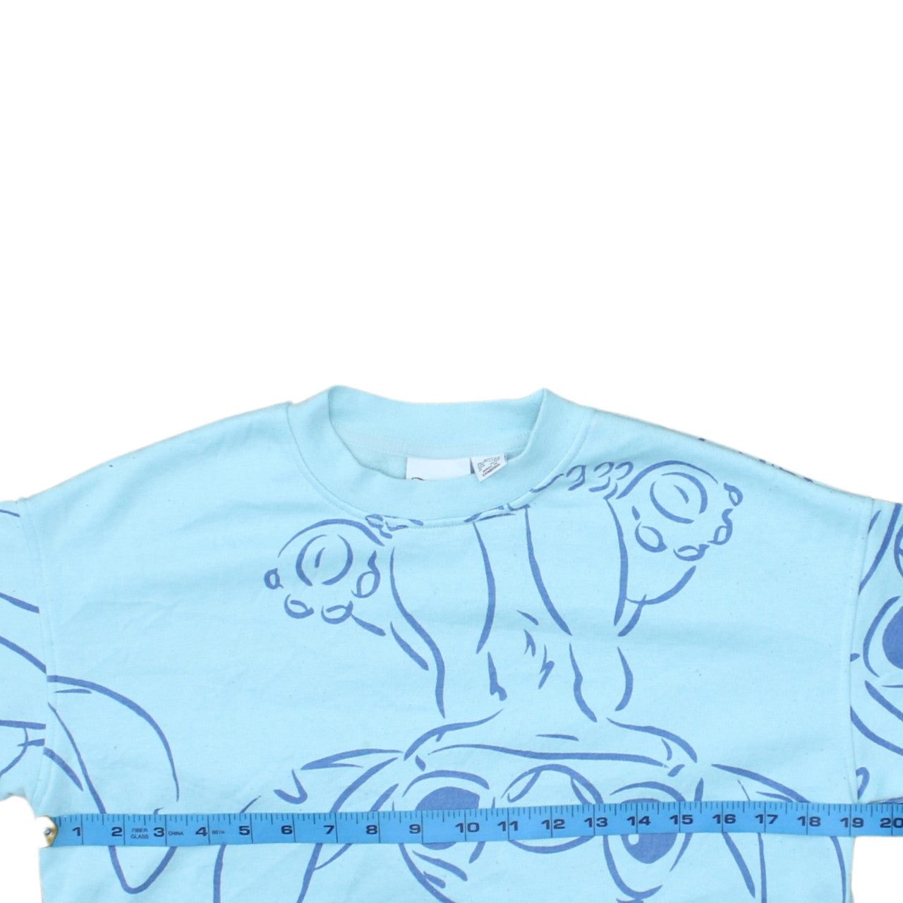 Disney Primark Women Blue Stitch Pullover Sweatshirt Size 2XS