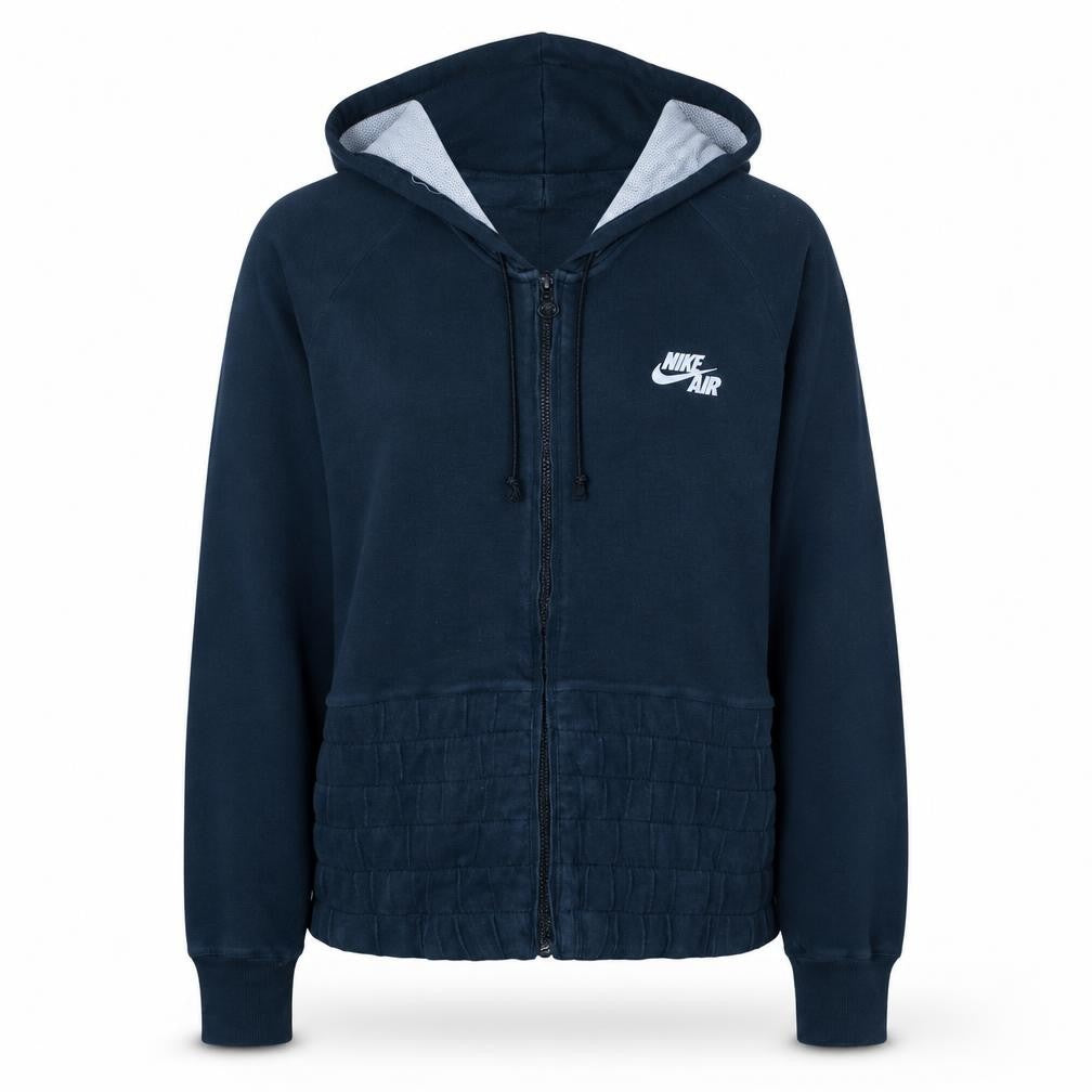 Nike Air Women's Navy Blue Full Zip Hoodie XL Cotton Blend
