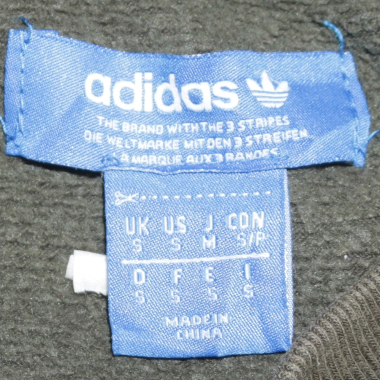 adidas Mens Green Crew Neck Pullover Sweatshirt Size S