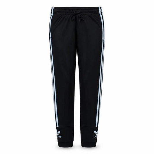 Adidas Womens Black Size 12 Track Pants with Side Stripes