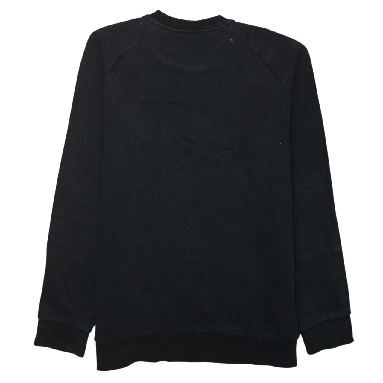 Adidas Men Black Crew Neck Pullover Sweatshirt M Regular Fit