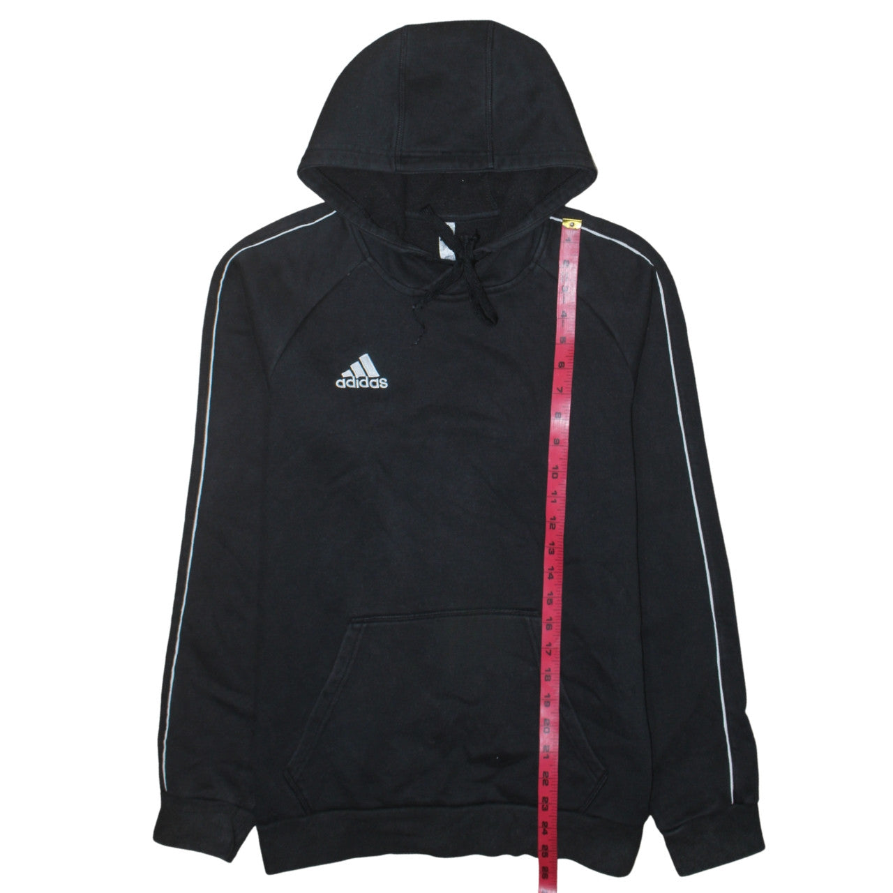 Adidas Men's Black Pullover Hoodie Size S Sports Fleece Sweatshirt