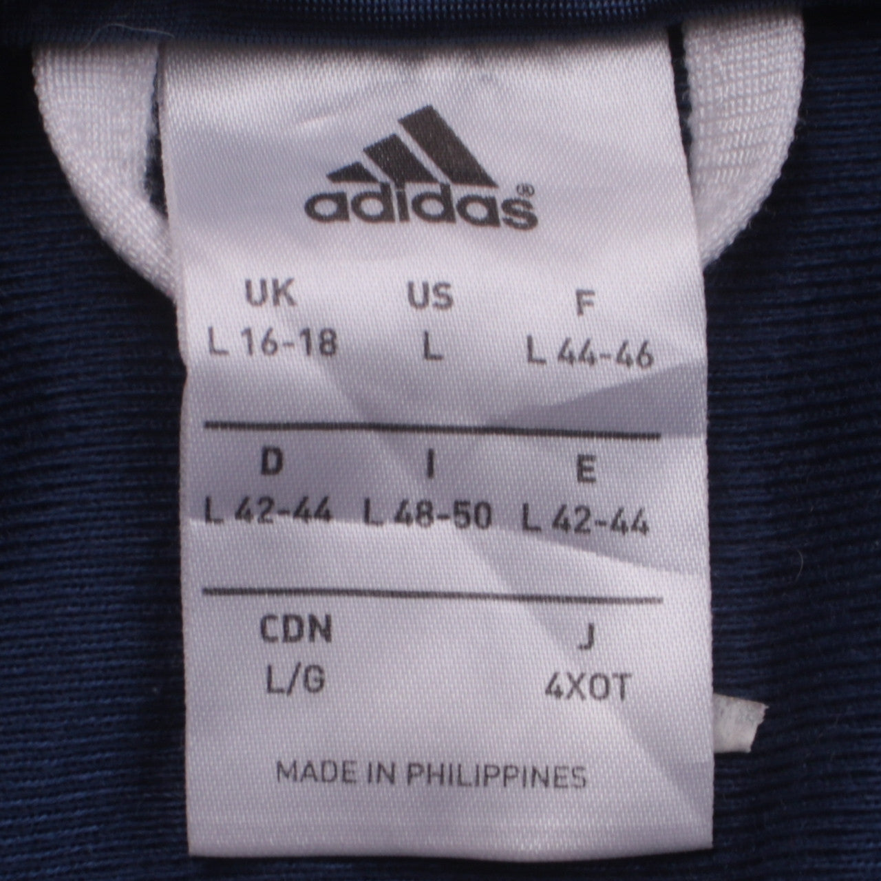 Adidas Women's Blue Track Jacket Size 16 Full Zip Lightweight Sports Top