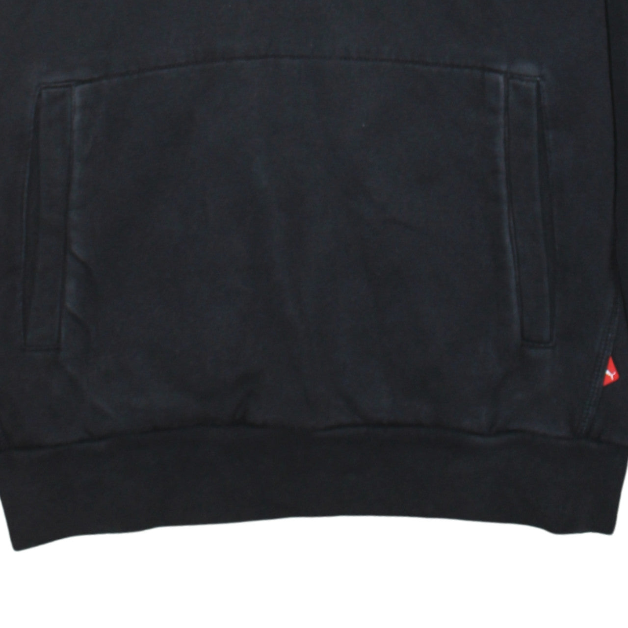 Puma Men's Black Pullover Hoodie S Logo Fleece Sportswear