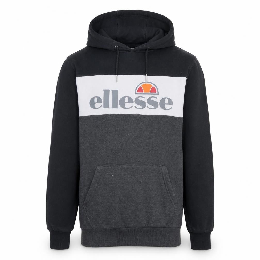 Ellesse Men’s Grey Pullover Hoodie XS Graphic Logo Fleece