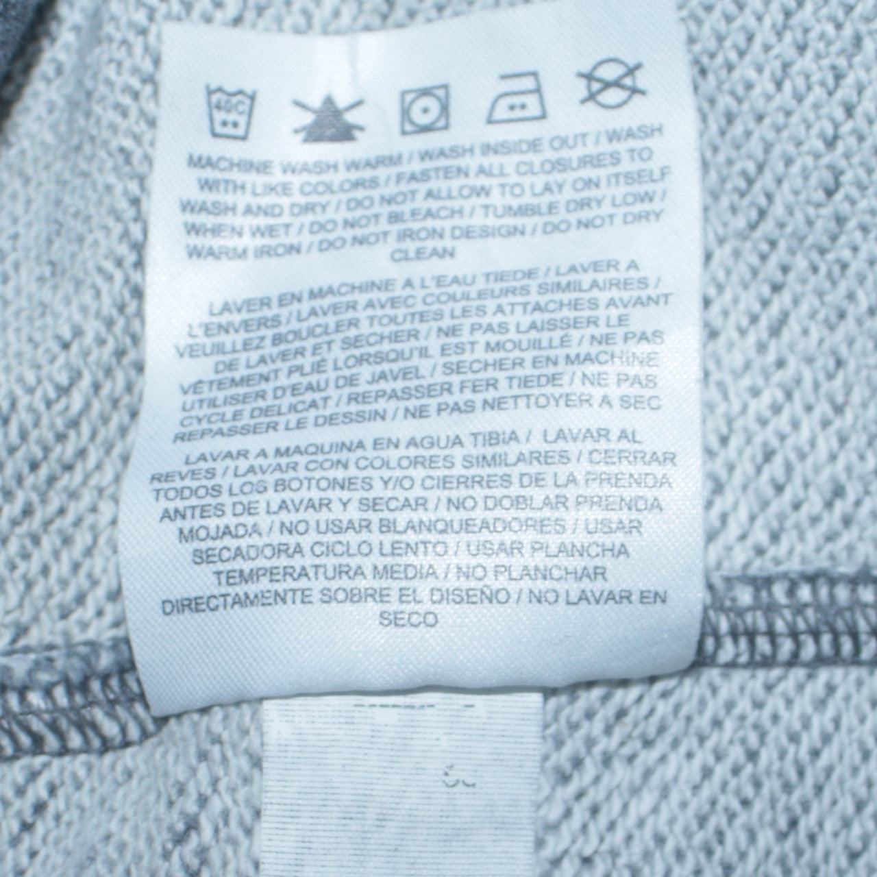 Nike Men's Grey Crew Neck Pullover Sweatshirt M Sports Logo Zip