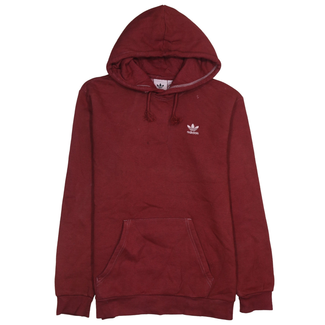 Adidas Men's Red Pullover Hoodie Small Fleece Sportswear