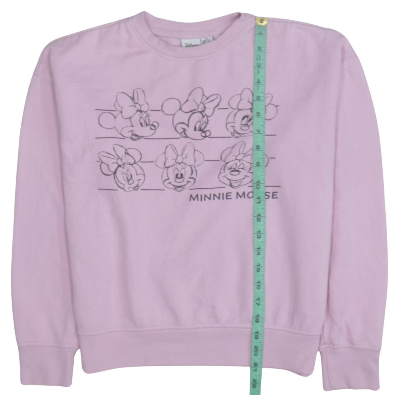 Primark Women’s Pink Minnie Mouse Sweatshirt XS Crew Neck Cotton Pullover