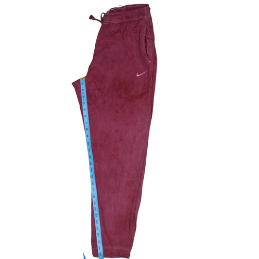 Nike Women's Red Jogger Sweatpants Size S Fleece Activewear