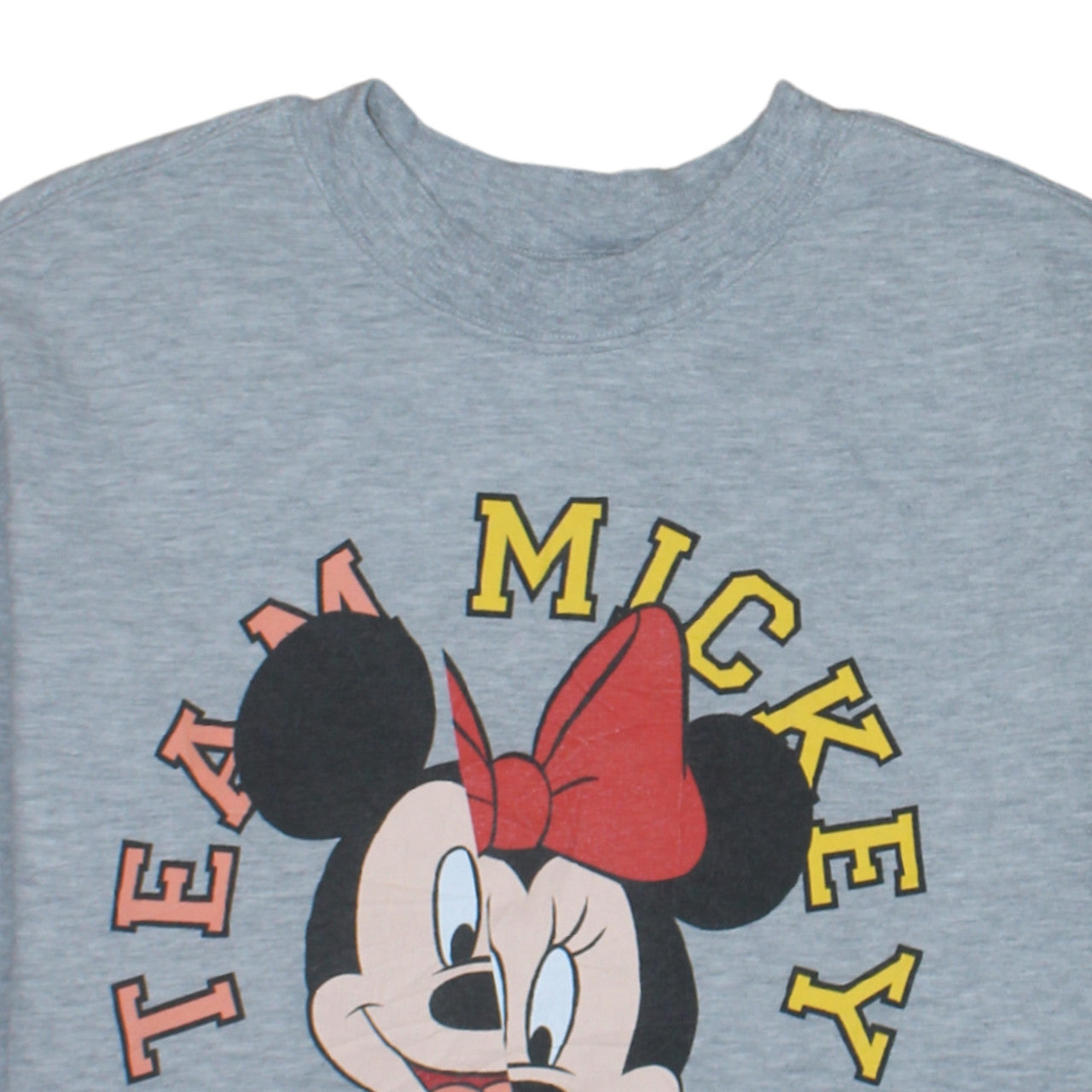 H&M Divided Disney Grey Minnie Mouse Sweatshirt Women S Crew Neck Pullover