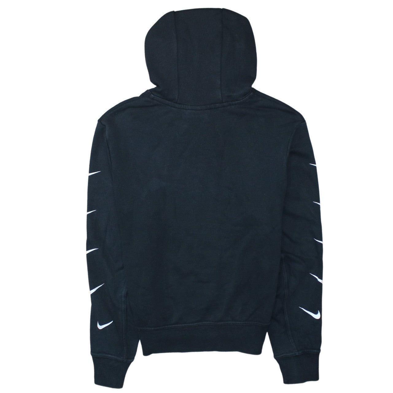 Nike Womens Black Small Pullover Hoodie Sweatshirt with Logo Detail