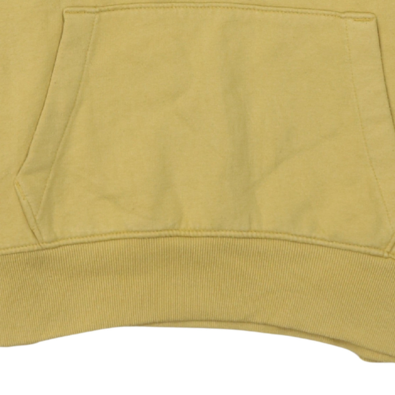 Hollister Mens Yellow Pullover Hoodie XS Logo Fleece Hooded Sweatshirt