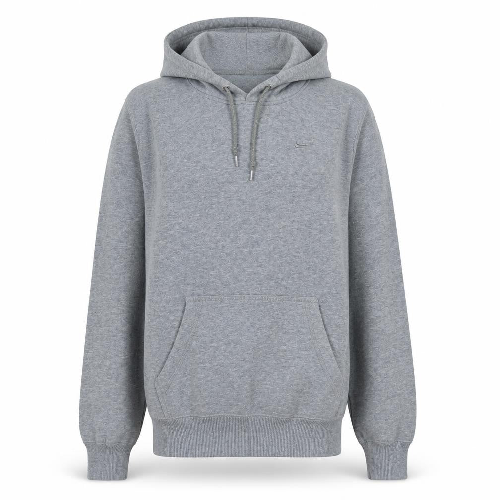 Nike Men's Grey Pullover Hoodie Size S Cotton Blend Classic Fit