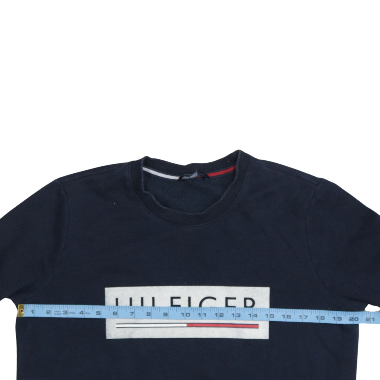 Tommy Hilfiger Men's Blue Logo Pullover Sweatshirt Size M
