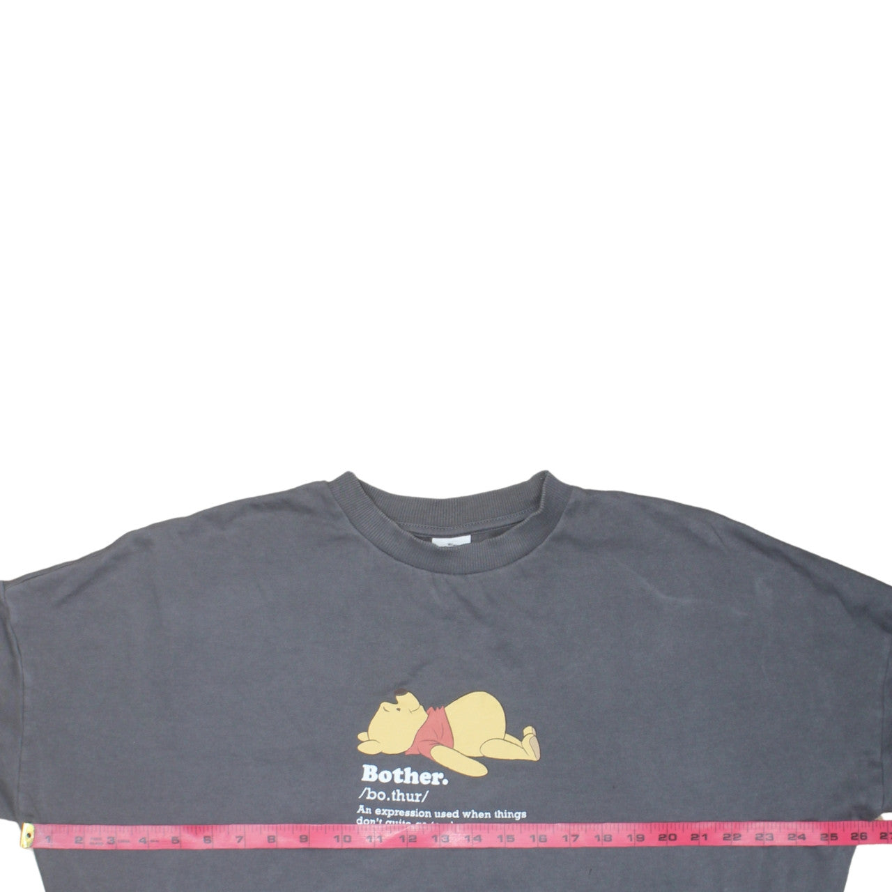 George Winnie the Pooh Womens Grey Pullover Sweatshirt Size 12-14