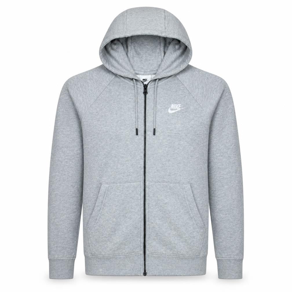 Nike Men's Grey Full Zip Hoodie Size M Regular Fit