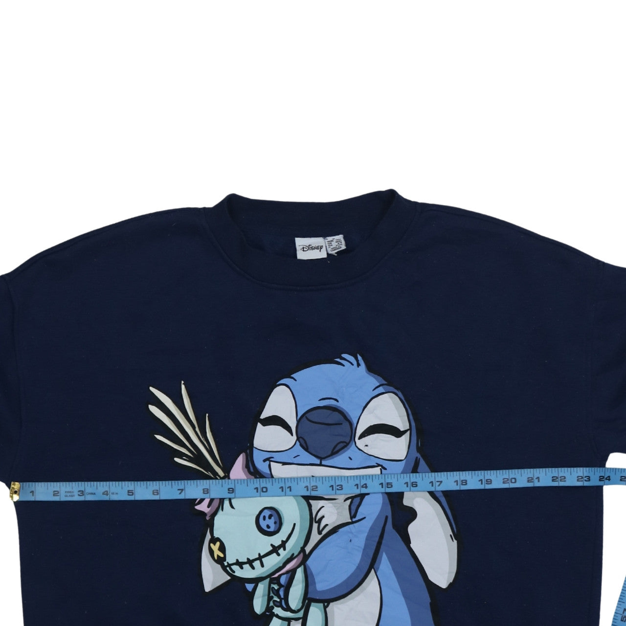 Disney Women’s Blue Lilo & Stitch Pullover Sweatshirt Size L