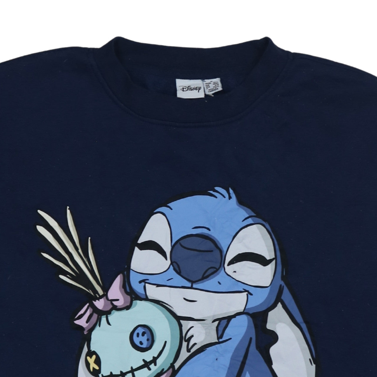 Disney Women’s Blue Lilo & Stitch Pullover Sweatshirt Size L