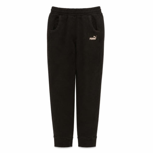 Puma Womens Black Jogger Sweatpants Size 8 Fleece Activewear