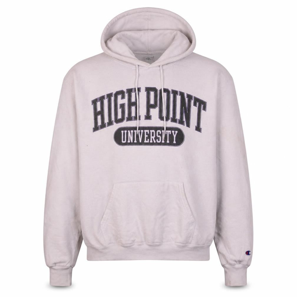 Champion Men's White Pullover Hoodie M High Point University Fleece