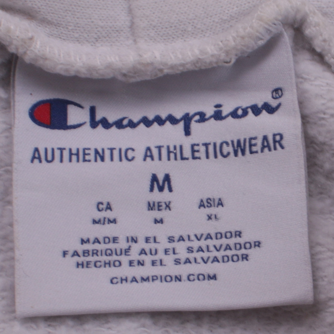 Champion Men's White Pullover Hoodie M High Point University Fleece