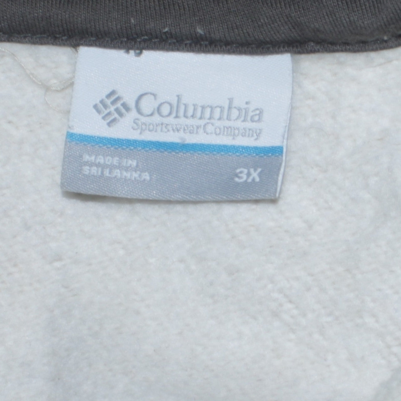 Columbia Men's Ivory 3XL 1/4 Zip Fleece Pullover Sweatshirt