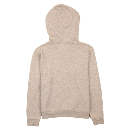 Champion Women’s Grey Pullover Hoodie L Logo Embroidered Cotton Blend