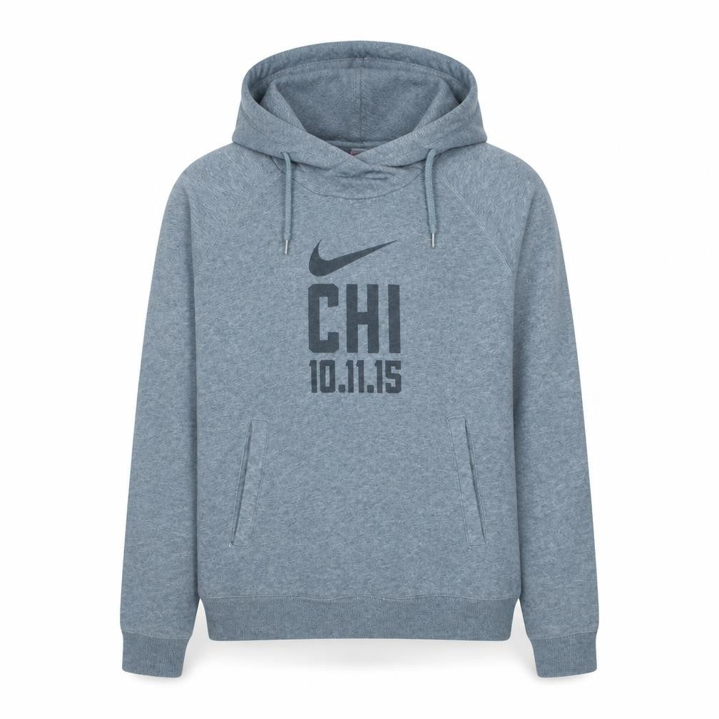 Nike Men's Grey Pullover Hoodie Medium Chicago Marathon Sportswear