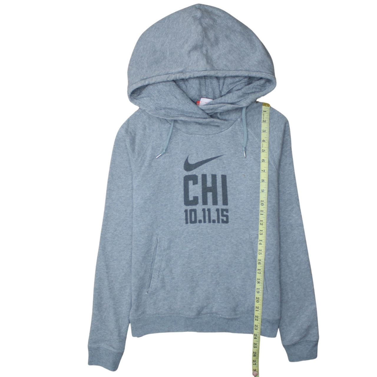 Nike Men's Grey Pullover Hoodie Medium Chicago Marathon Sportswear