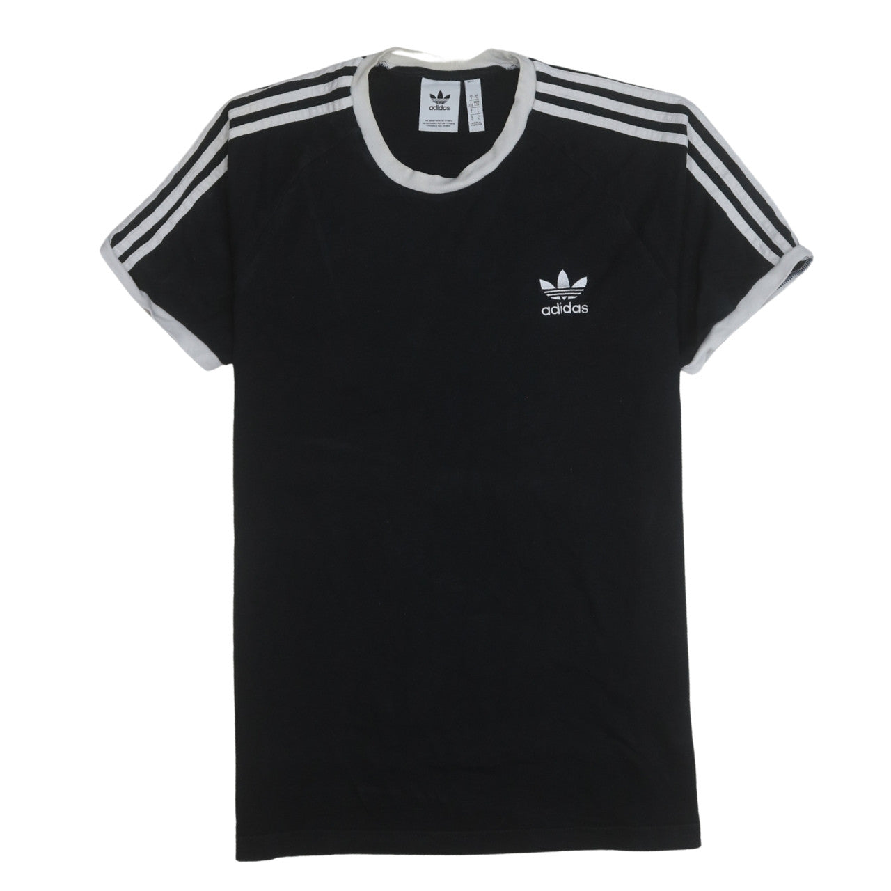 Adidas Men’s Black Short Sleeve Crew Neck Cotton Sports T-Shirt Size L
