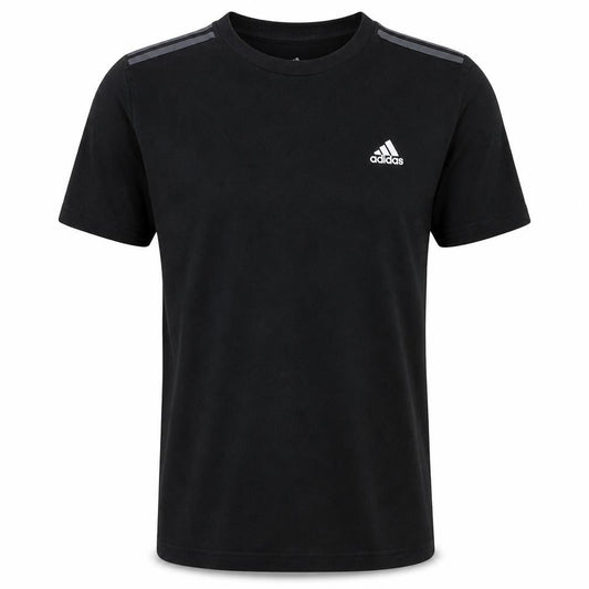 Adidas Men's Black Regular Fit Short Sleeve Crew Neck Sports T-Shirt M