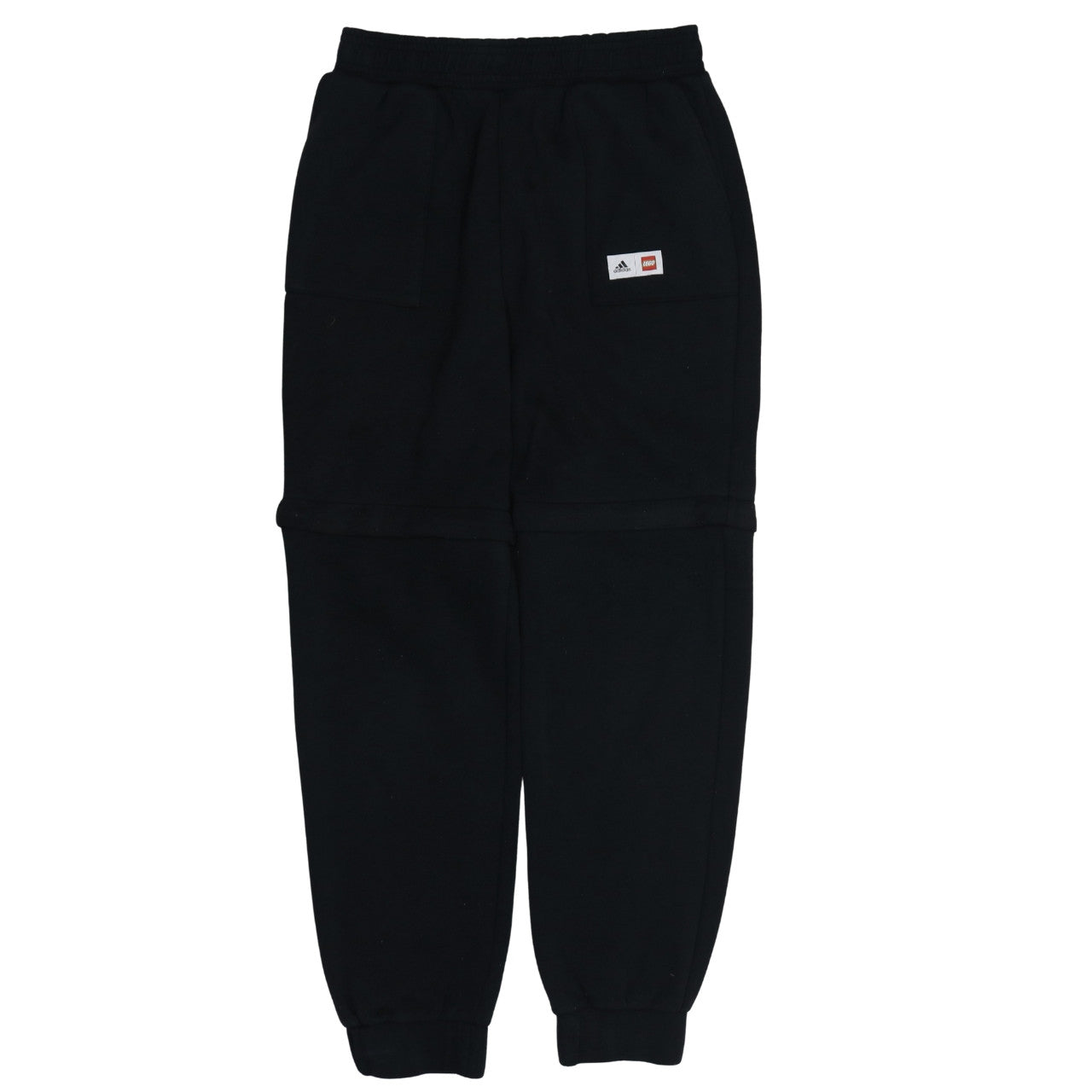 Adidas x LEGO Boys Black Jogger Trousers 13-14 Years Fleece Activewear