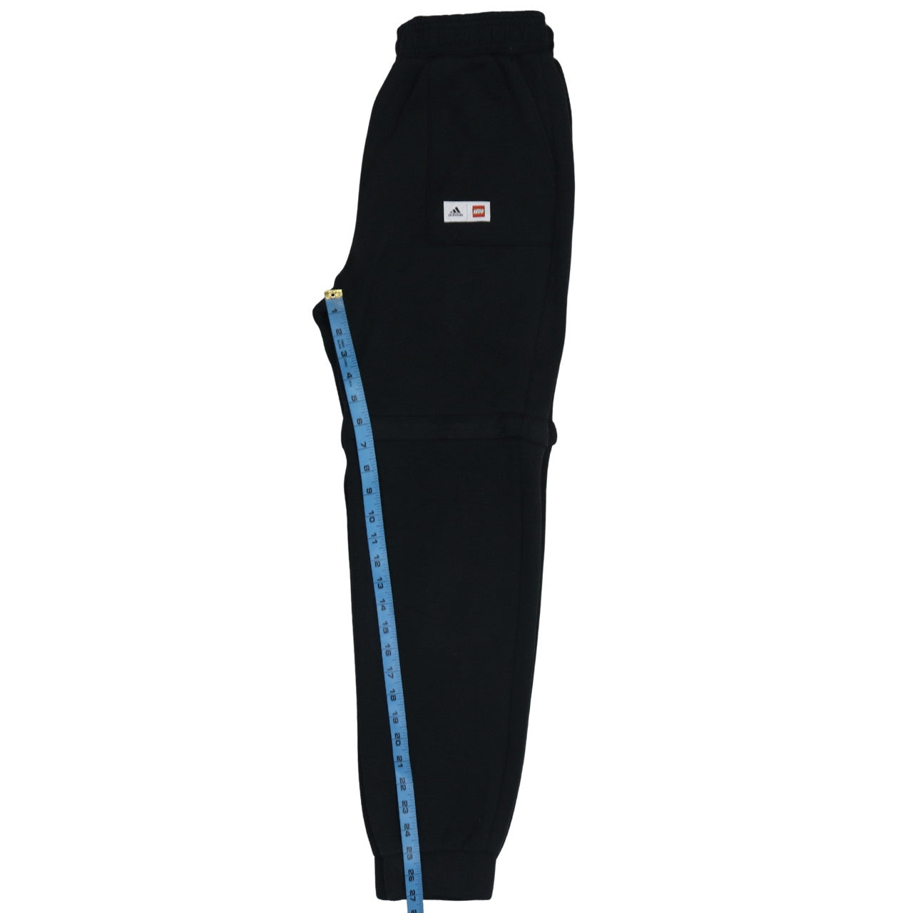 Adidas x LEGO Boys Black Jogger Trousers 13-14 Years Fleece Activewear