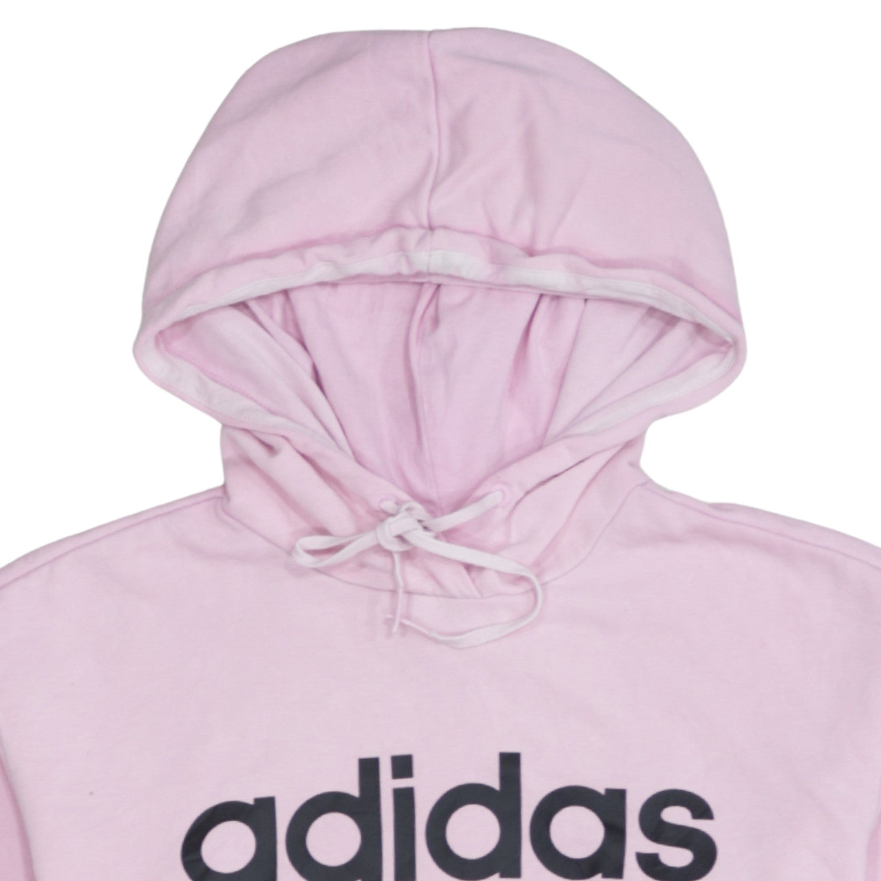Adidas Womens Pink Pullover Hoodie XS Cotton Blend Logo Casual