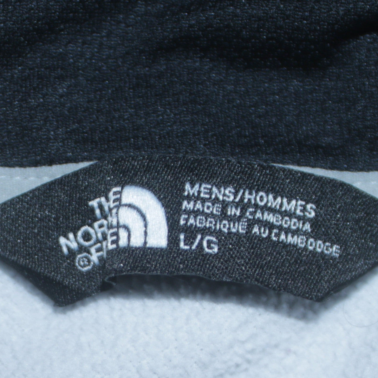 The North Face Men's Grey Large Pullover Hoodie Fleece Logo