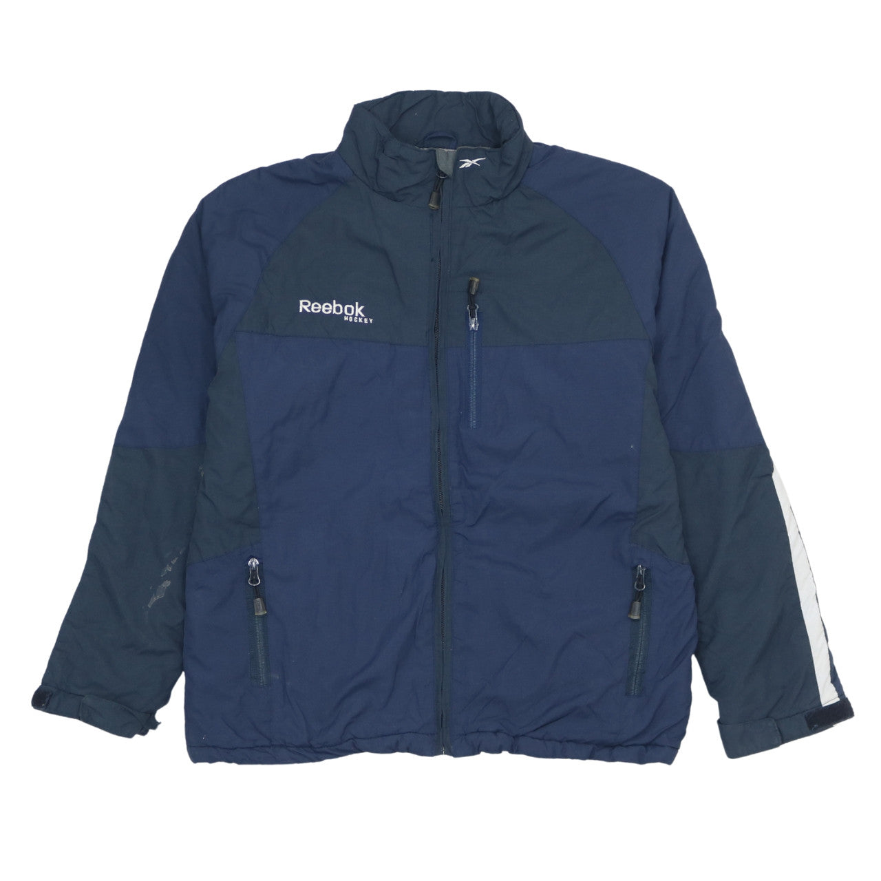 Reebok Boys Blue XL 14 Years Puffer Jacket Winter Full Zip Sports Coat