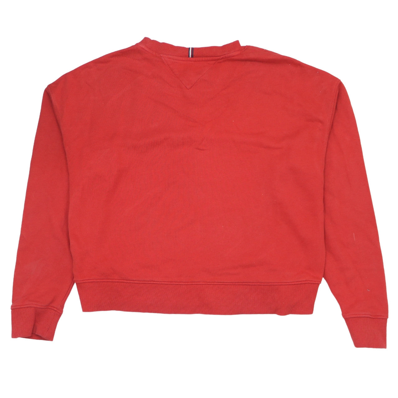 Tommy Hilfiger Women's Red Crew Neck Pullover Sweatshirt M