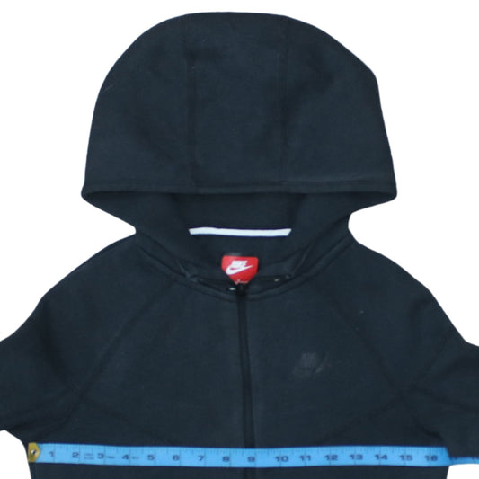 Nike Boys Black Full Zip Hoodie Medium 137-147cm Fleece Sweatshirt