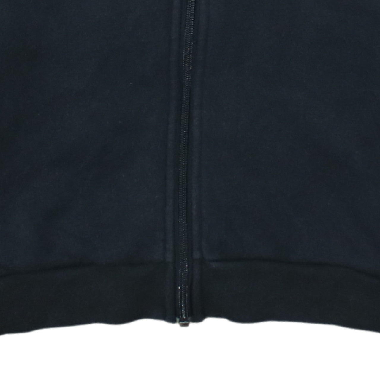 Adidas Boys Black Full Zip Hoodie Size 13-14 Years Cotton Blend Sportswear