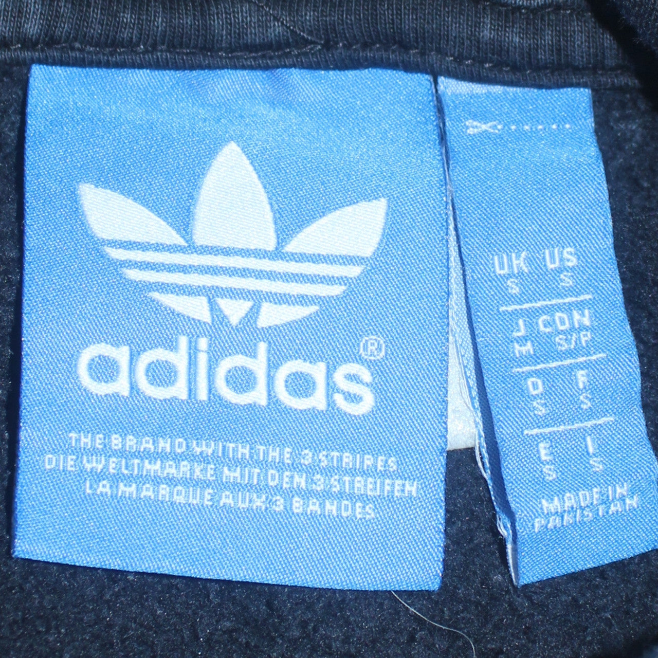 adidas Mens Black Pullover Hoodie Small Logo Fleece Sweatshirt