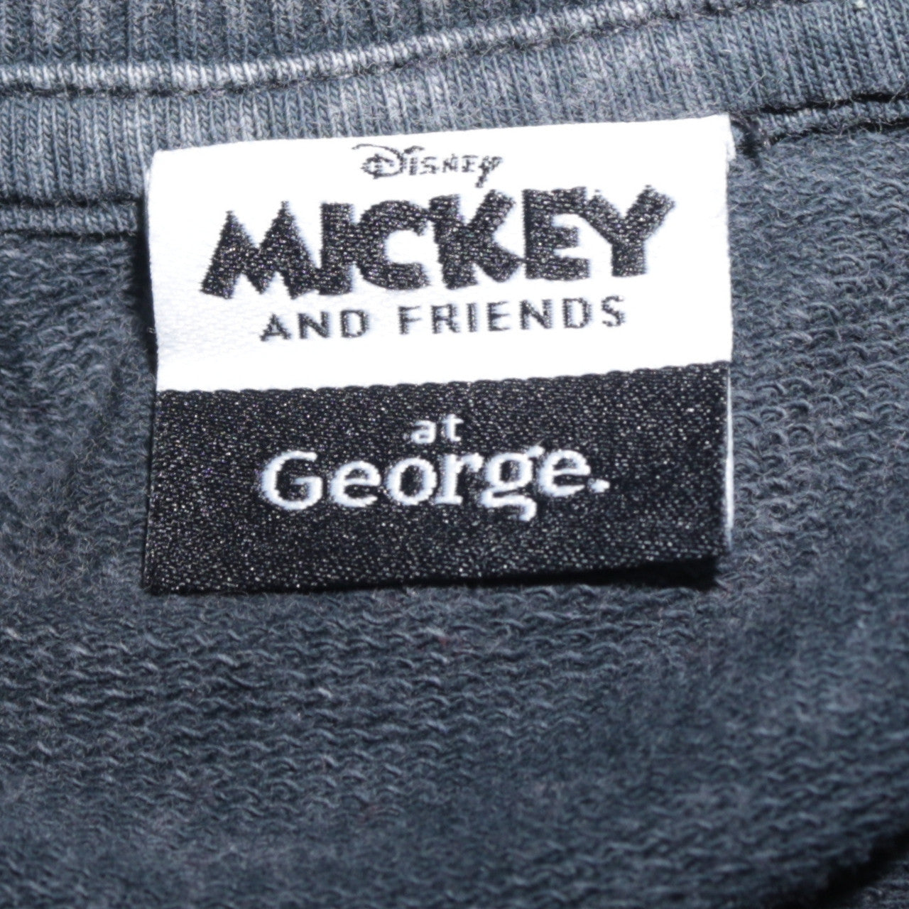 George Disney Minnie Mouse Women's Charcoal Sweatshirt L Graphic Pullover