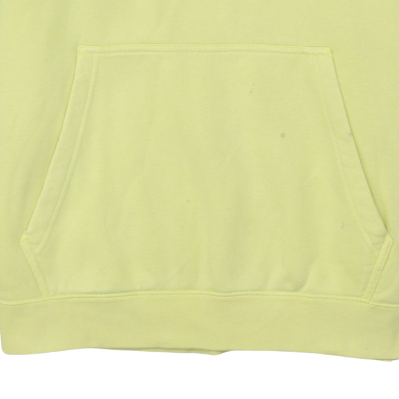 Nike Men’s Yellow Pullover Hoodie L Fleece Cotton Blend Sportswear
