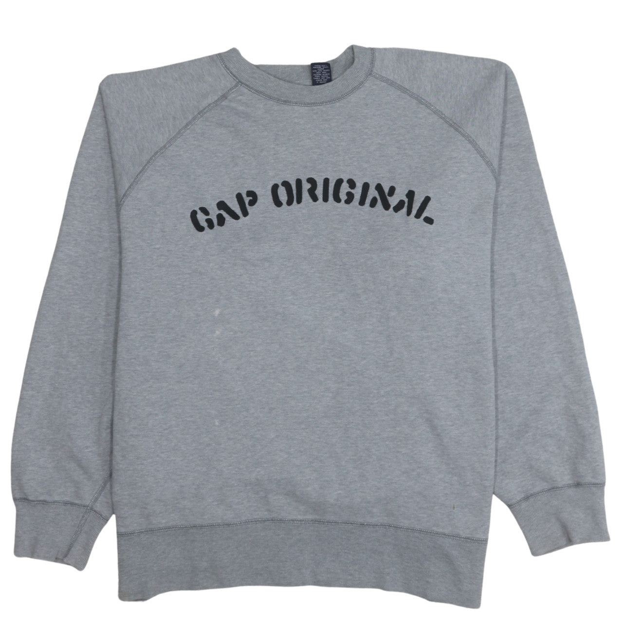 GAP Men's Grey Crew Neck Pullover Sweatshirt M Logo Print