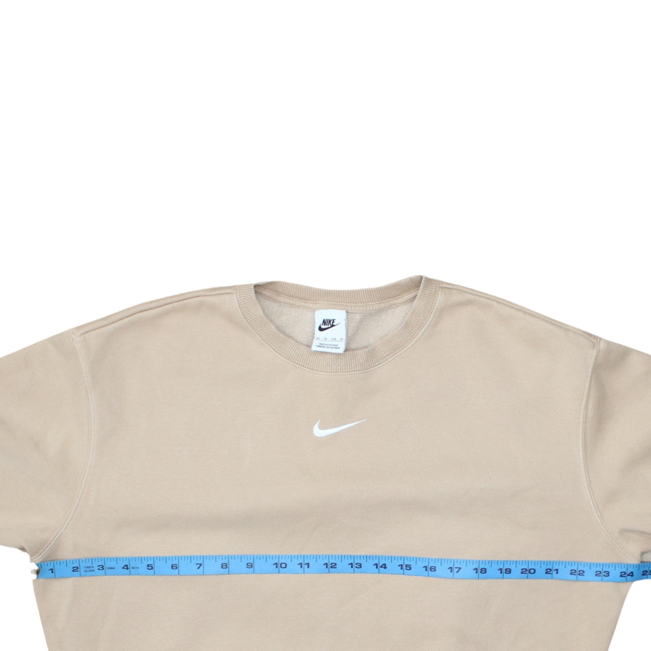Nike Men's Beige XS Pullover Crew Neck Fleece Sweatshirt