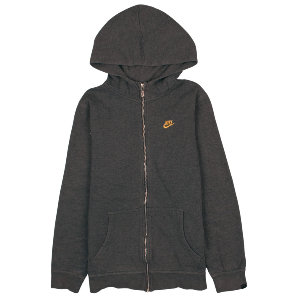 Nike Boys Grey Full Zip Fleece Hoodie XL - Hooded Sportswear