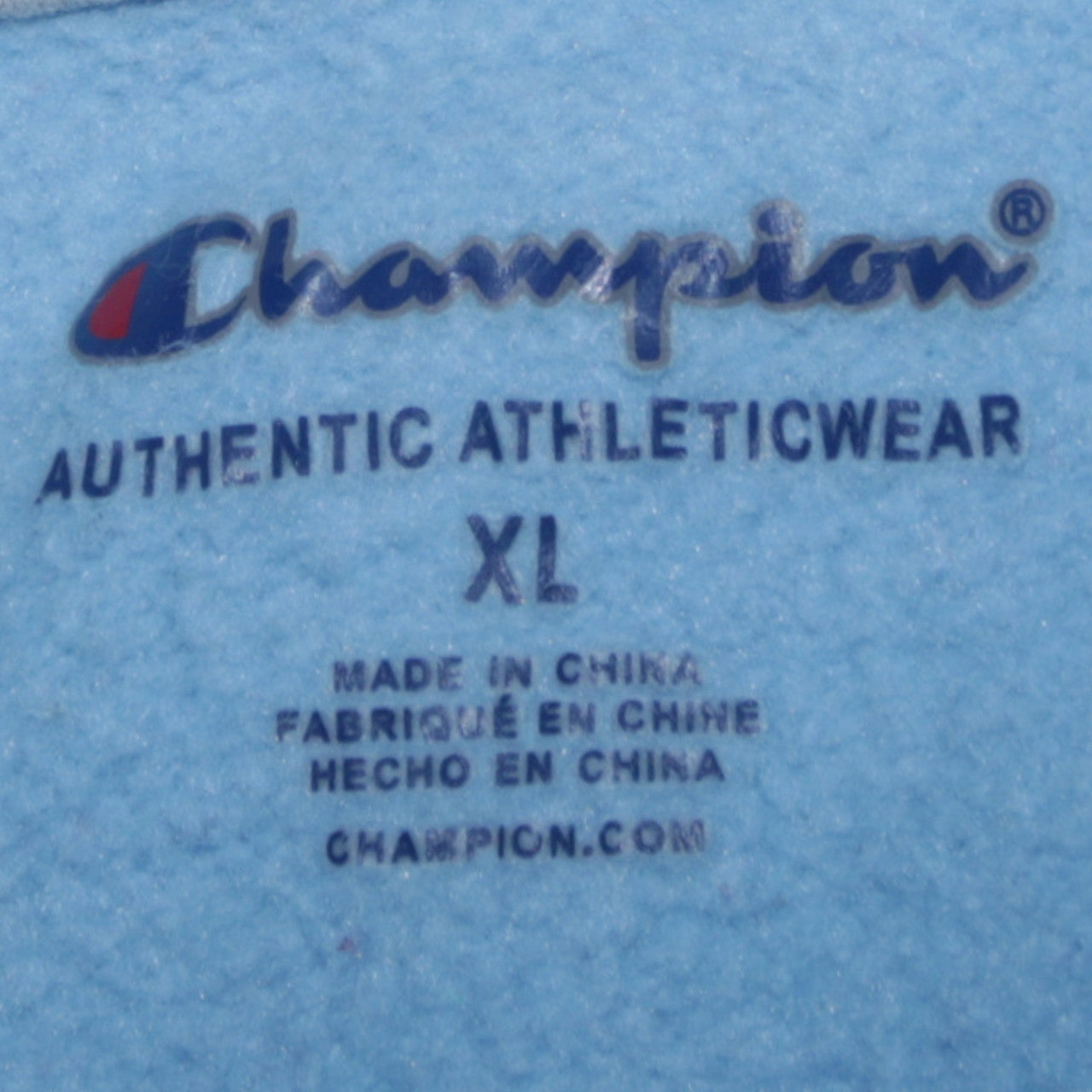 Champion Women’s Blue Pullover Hoodie XL Embroidered Logo Cotton Blend