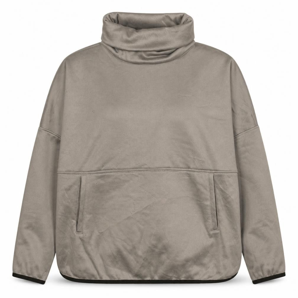 The North Face Womens Beige Pullover Sweatshirt Size S High Neck Fleece Lined