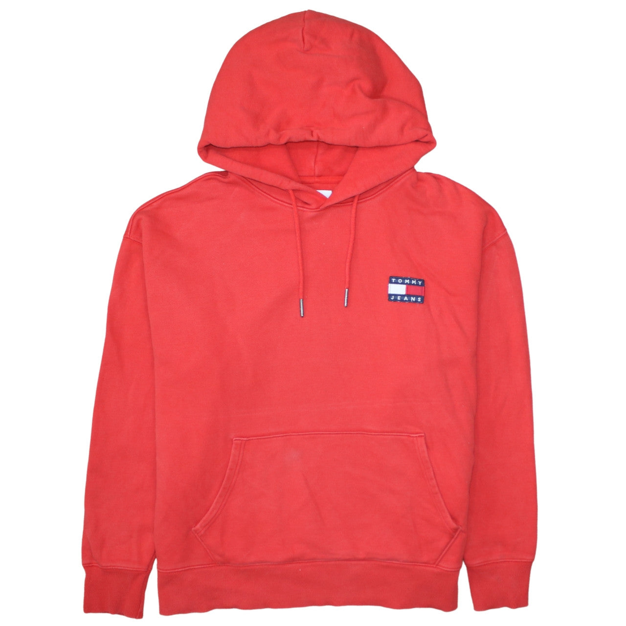 Tommy Jeans Men's Red XL Pullover Hoodie Classic Logo