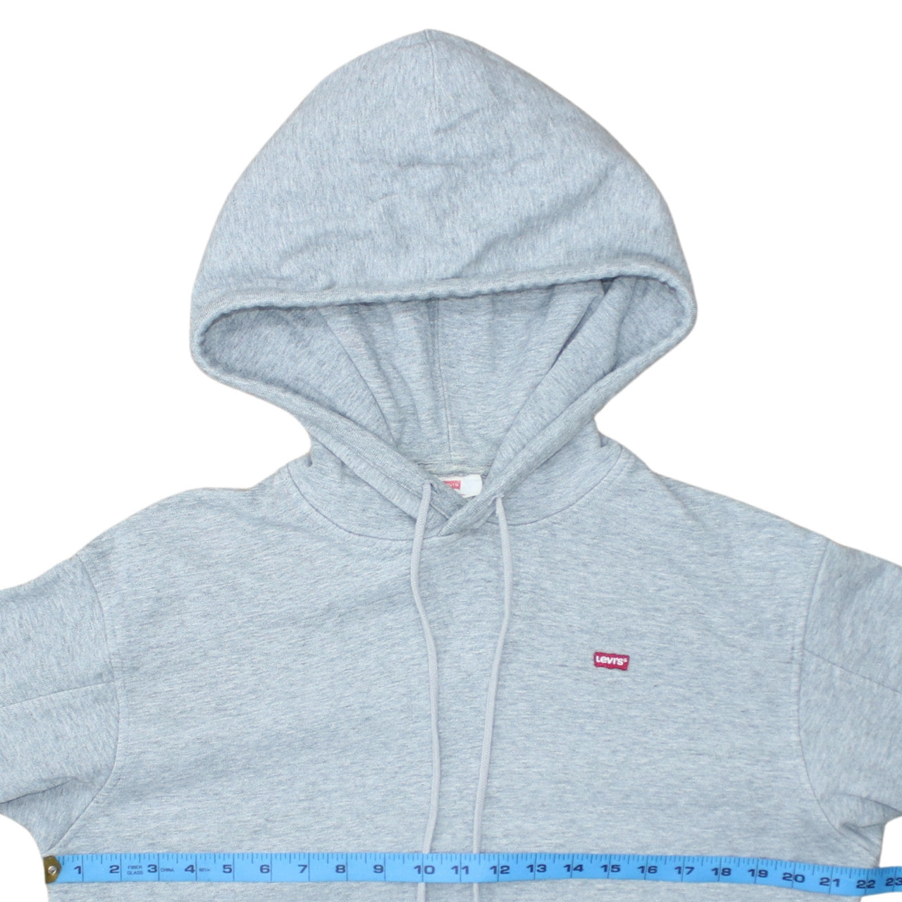 Levi's Men's Grey XS Pullover Hoodie with Logo Detail